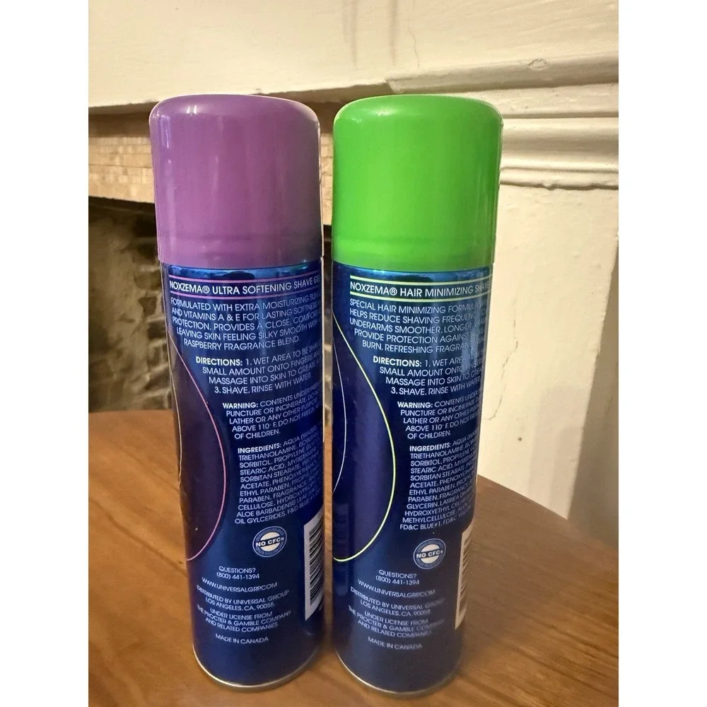 Noxzema Shave Minimizing Gel + Softening Gel 7 oz ea Discontinued Lot Of 2 HTF‎